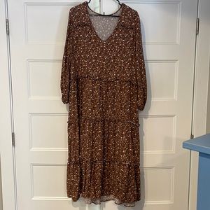 Rylee & Cru long sleeve dress. NWOT. XL
